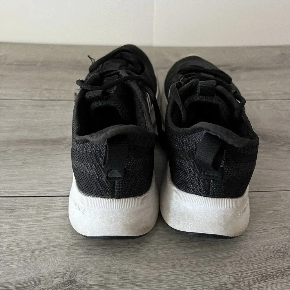 adidas Nario Move Womens Size 7 Black White Running Athletic Shoes Sneakers